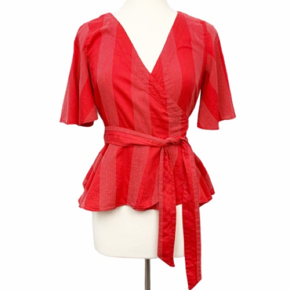 Loft Cotton Wrap Blouse - Picture 6 of 8